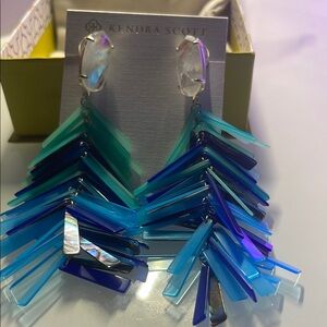 Kendra Scott Blue Geometric Earrings